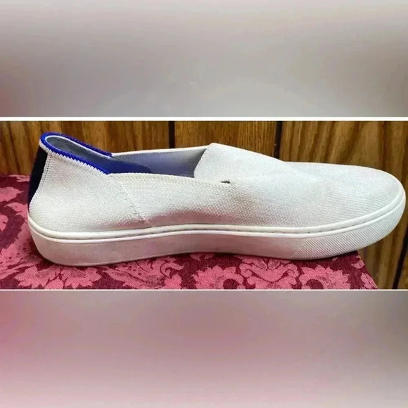 Woman ROTHY’S White Original Slip On Sneaker Shoe Sz 7.5 - Picture 6 of 12